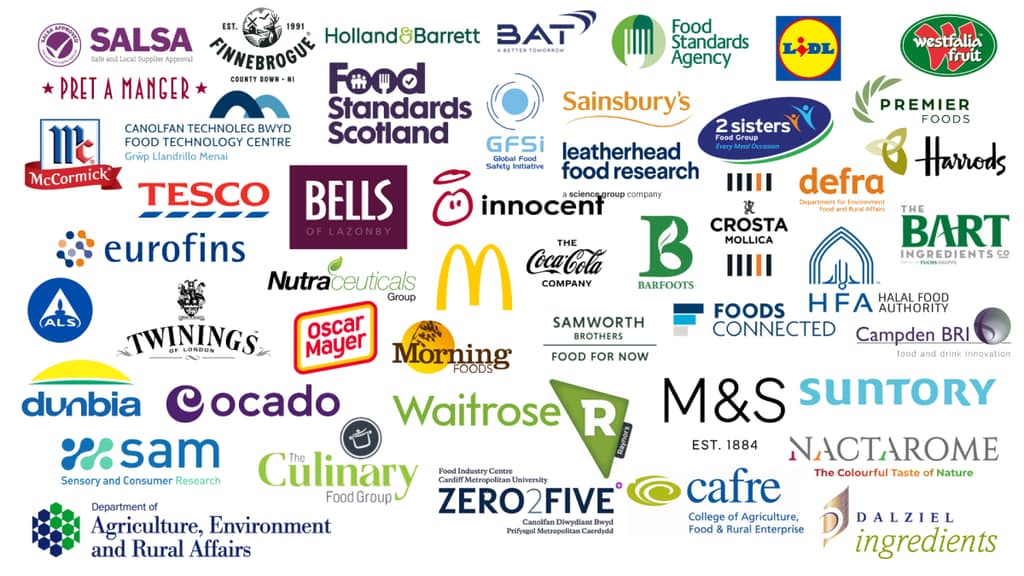 Corporate supporter word cloud
